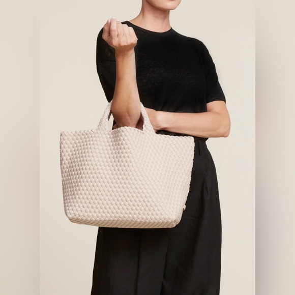 NAGHEDI St. Barths Medium Woven Tote Bag - Picture 3 of 16